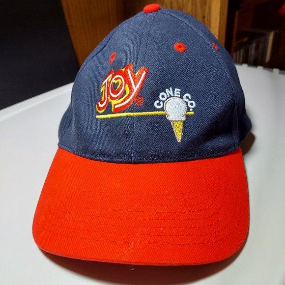 Vintage Joy Cone Co Ice Cream Sugar Cone Ball Cap Hat Adjustable Baseball Fab - Picture 2 of 9